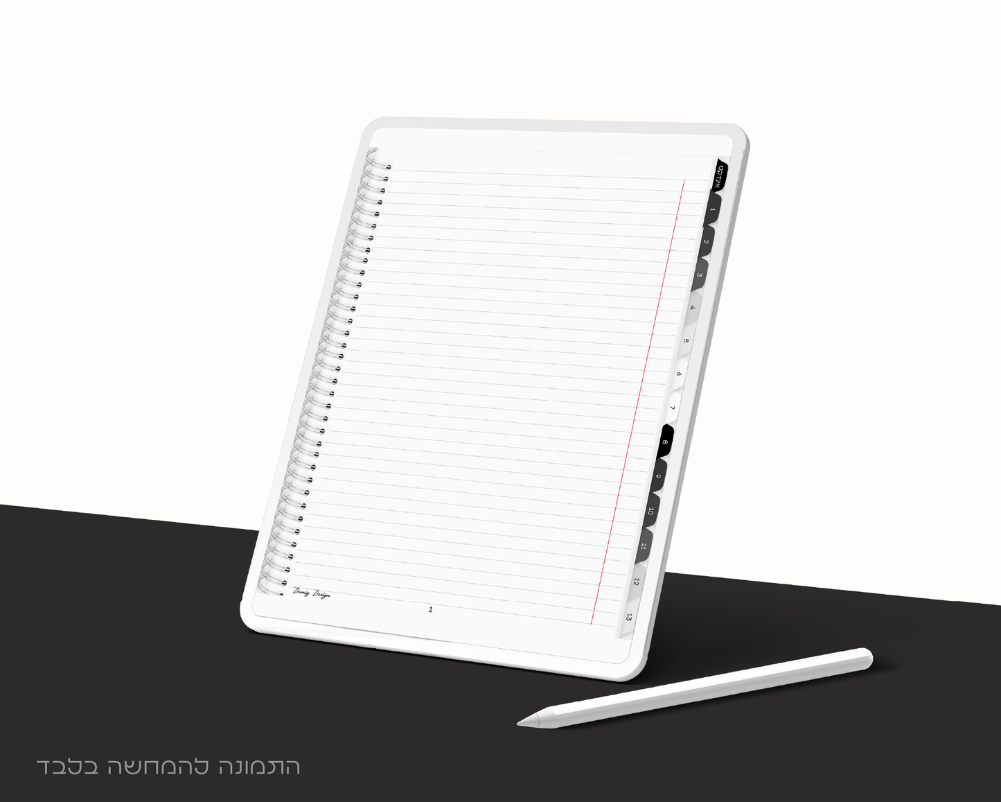 סט של 3 מחברות דיגיטליות | הדפס נשים | שורות צר | 13 חוצצים